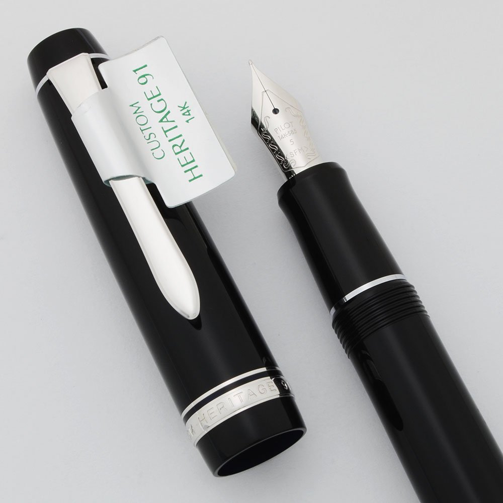 PILOT CUSTOM HERITAGE91 万年筆　字幅SFM Pilot Namiki Custom Heritage 91 Fountain Pen - Black, Soft Fine